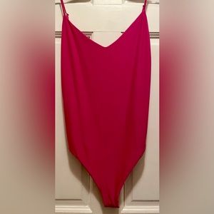 REVAMPED pink bodysuit, size medium